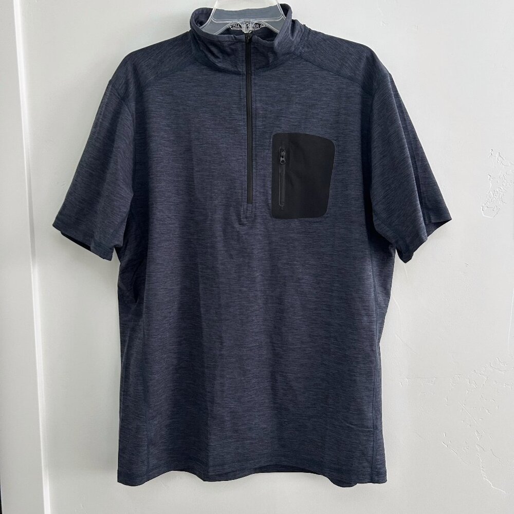 ✨ NEW ✨ Men's short sleeve utility performance athletic half zip tee